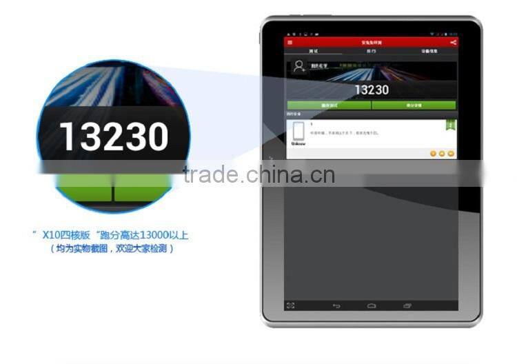 10.1 Inch MTK8382 Quad Core Tablet PC With 3G Phone Call Function