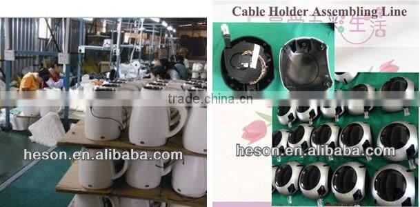 hotel room amenity Hot sale stainless steel inside electric water kettle and welcome teapot tray tea set3