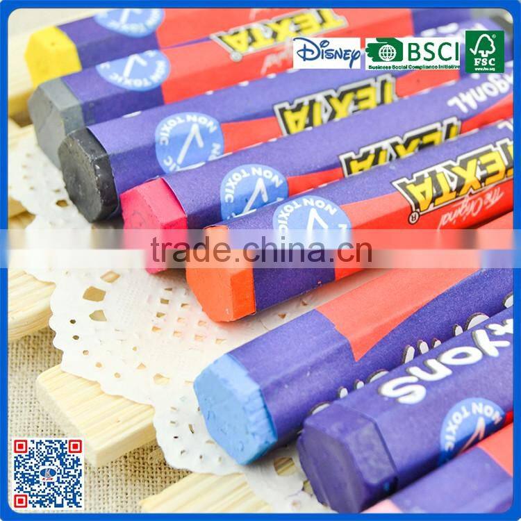 Hot sale personalized kids drawing crayons 6 pack in promotion package