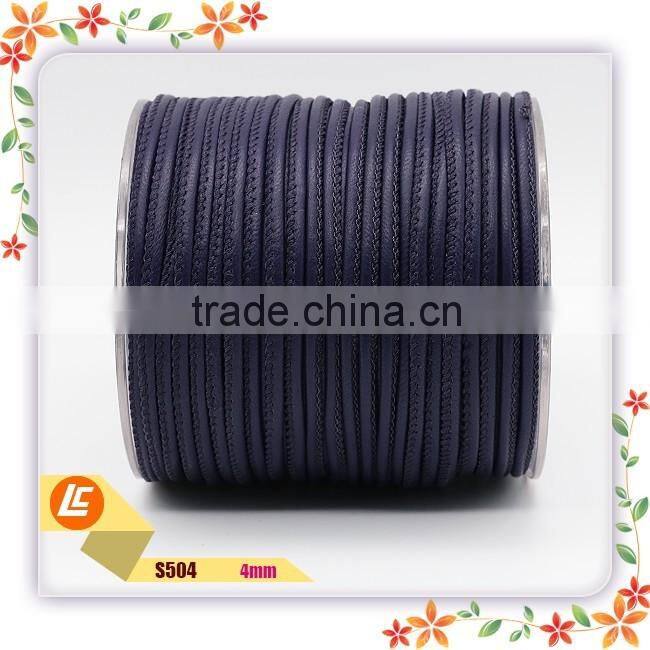 4mm wholesale high-quality popular sheepskin leather bracelet cord
