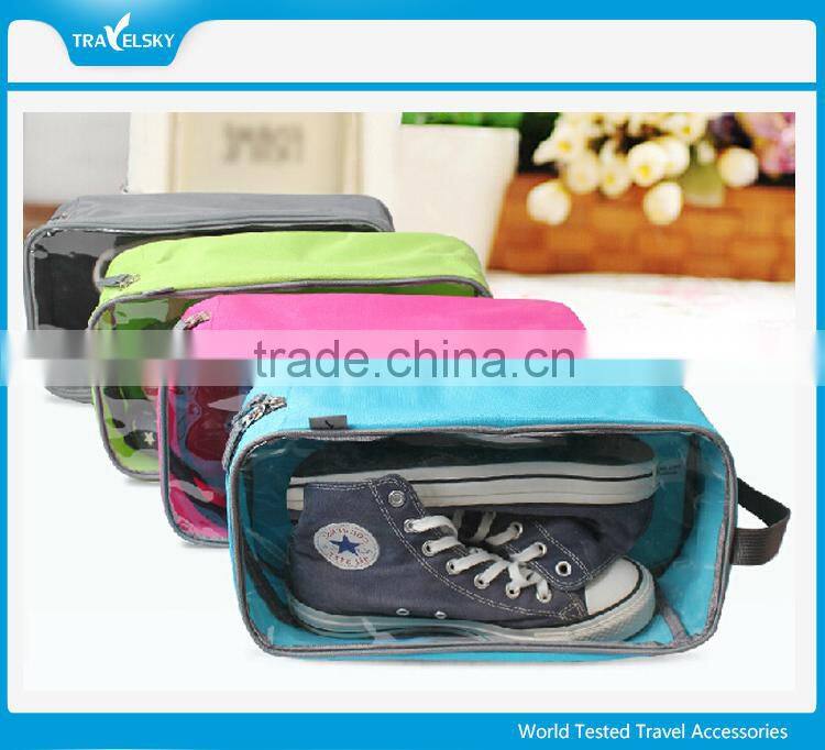 Zipper Fabric Travel Shoe Bag