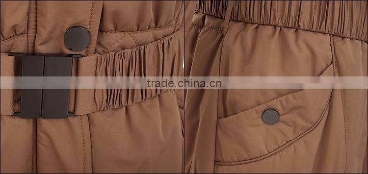 european style women fashion real fur winter padding coat LK15036