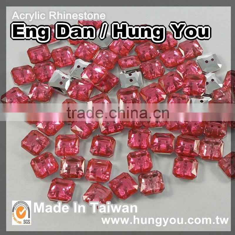 Round Synthetic Gemstone Jewelry with 2 holes