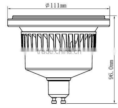 New Arrival Super Bright SCOB rechargable led spotlight