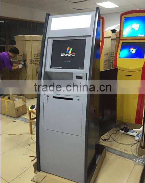 Floor standing self service touch screen kiosk/new bank model self service with touchscreen/interactive kiosk touch kiosk
