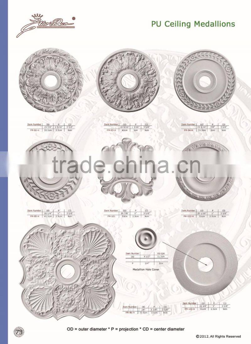 PU Good price beautiful new modern decorative Polyurethane Crown Moulding