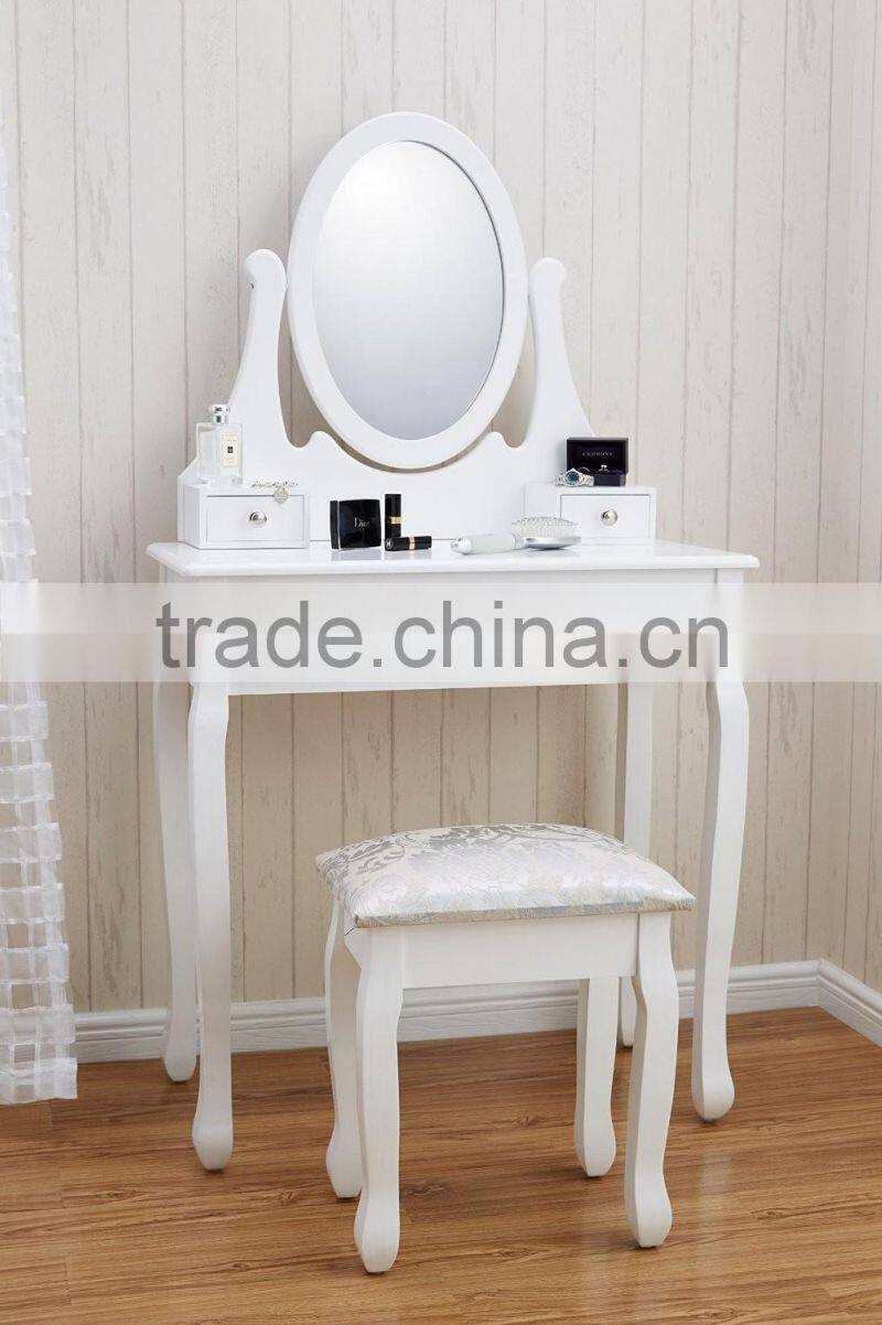 MDF 3 Drawers Handmade Girl Morden Dressing Table