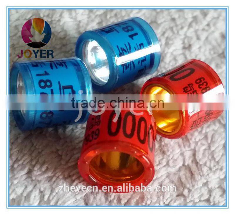 Racing Pigeon Ring with Crown Pigeon Band Ring Pigeon Leg Ring///