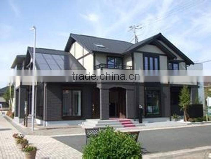 Modern drawing prefab log house/log villa