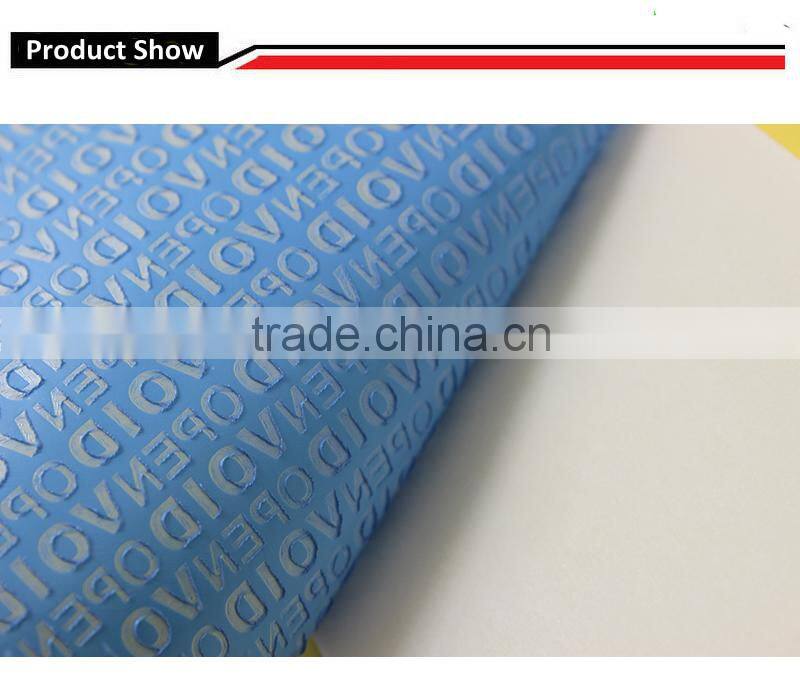 Matt Blue Non Residue Security Label Material