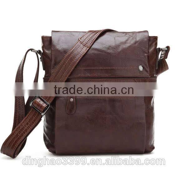 Dongguan factory shoulder bag Fashion Leather Briefcase Waterproof bag for men