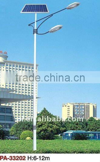 LED street solar lamp with double head /single head (manufacturer)