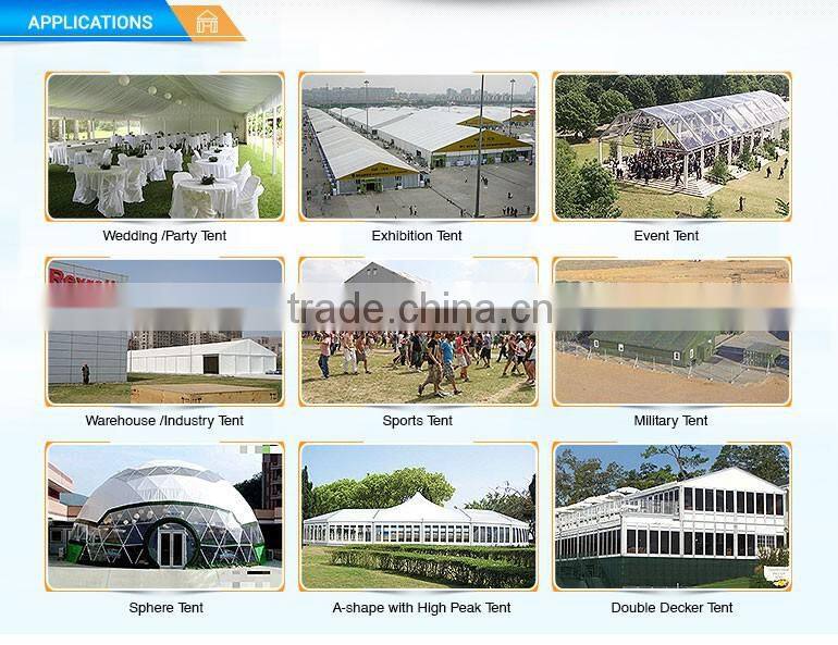 Exhibiton tents with glass windows and glass walls for outdoor activity
