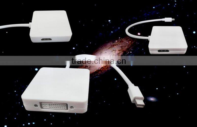 Hot sales Mini DP to HDMI DVI DP Cable Convertor Special for Macbook Air/Pro