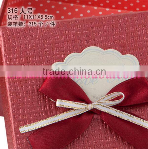 High quality custom logo christmas candy gift paper box with lid