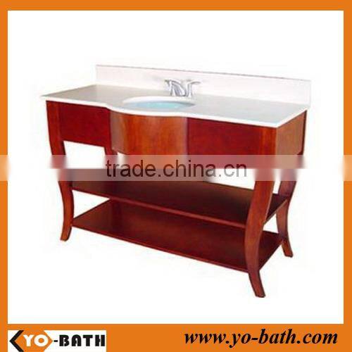 2015 hot selling luxury hotel bathroom furniture, solid wood hotel bathroom furniture