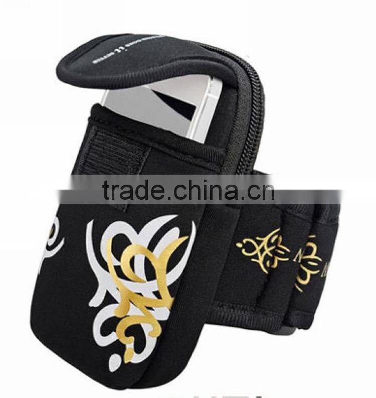 Outdoor Sports Arm Package Nylon Running Arm Band Belt Cell Pocket For Samsung Galaxy Note 2 N7100