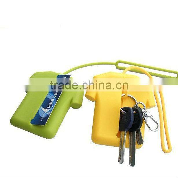 Fashion T-Shirt Sport styles Silicone Key holder soft skin case factory