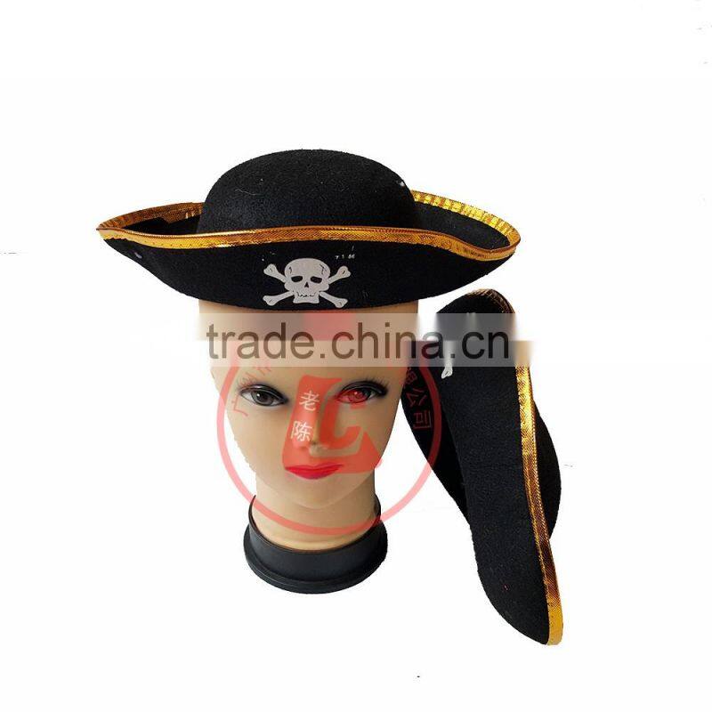 Guangzhou Most Fashion Morden Carnival party hat Caribbean Pirate hat child hat