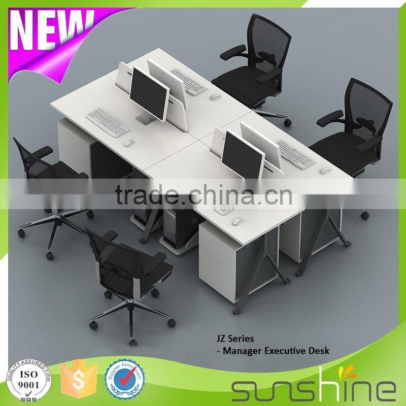 KB-FW03 2016 Best Selling Top Quality Office Furniture/Customized Office Desk 2 person workstation 4 person workstation