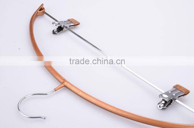 LEC-M5045 wire garment clothes hangers with plastic coated