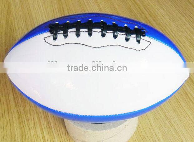wholesale PVC/PU white funny pvc rugby ball