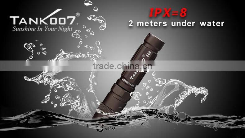 TANK007 Waterproof led torch E09 led mini flashlight