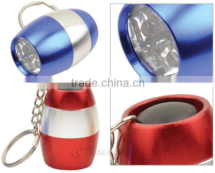Factory direct sales of high quality keychain with LED light flashlight