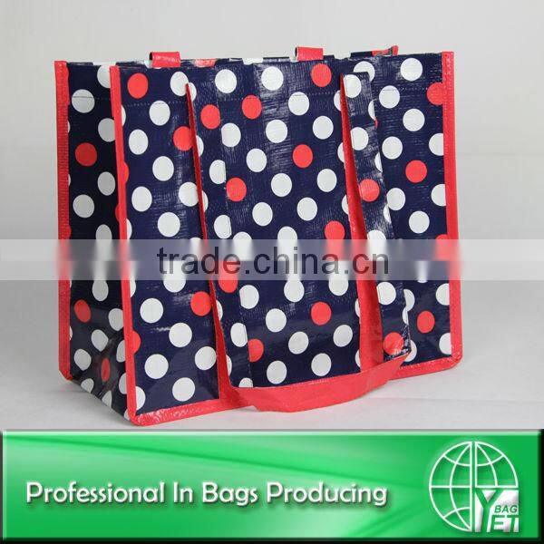Wipe-clean r-pet eco friendly custom reusable shopping bag