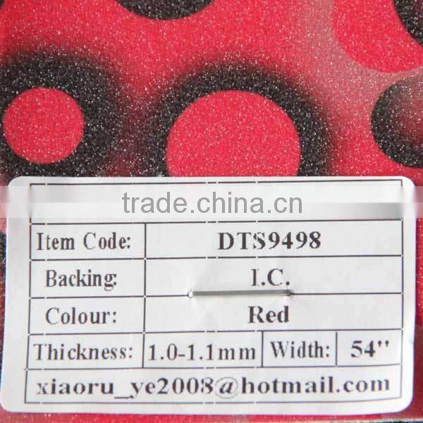 hot sale glitter fabric bubble leather 100% polyurethane leather synthetic leather