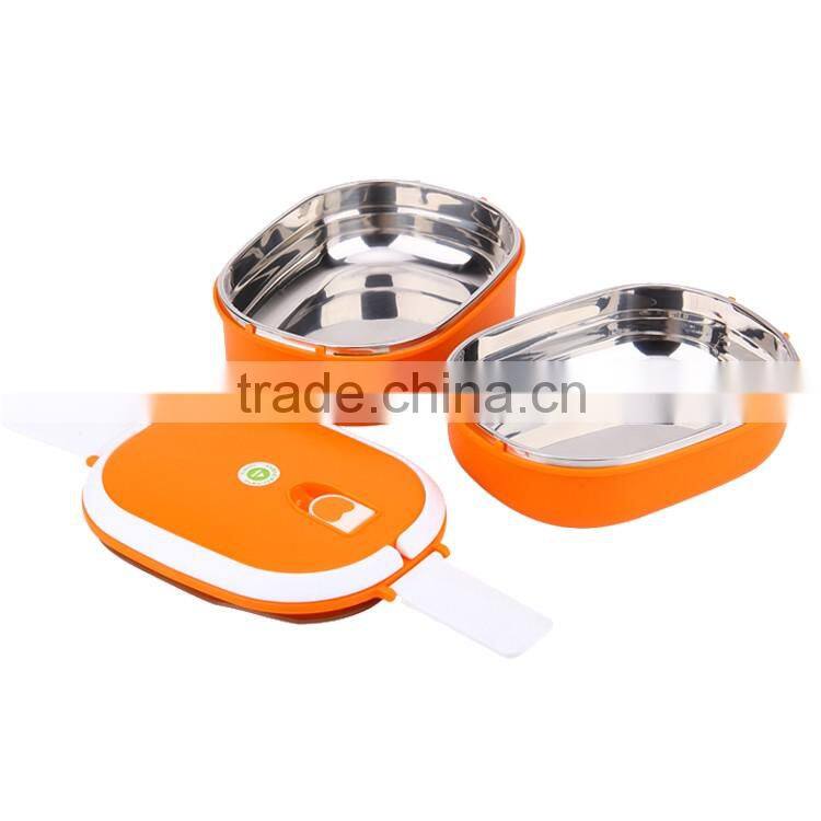 Two layers stainless steel thermal lunch box