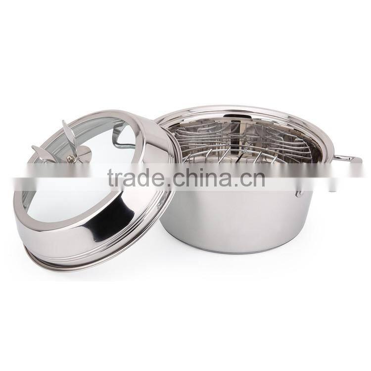 Stainless Steel High-qulity Double Handle Cooking Soup & Stock Pot