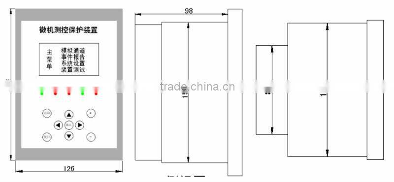 Voltage transformer integrated protection measurement and control device(LCD)