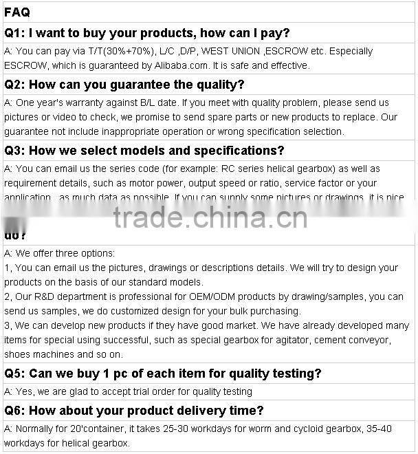 WB series cycloidal Speed reducer