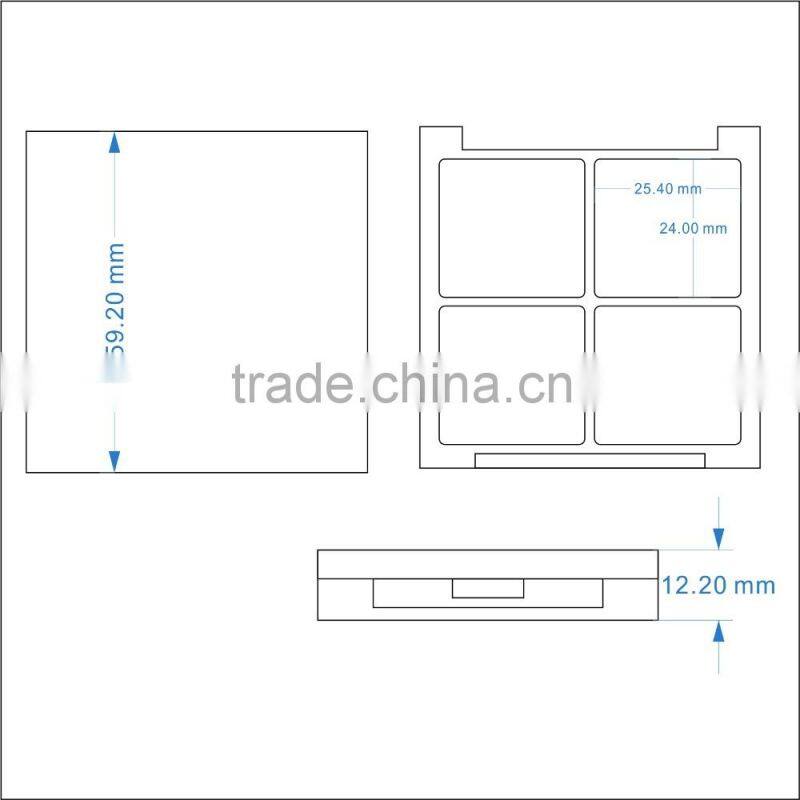 hot sale plastic empty compact loose powder case