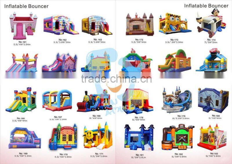 2016 new inflatable bouncer 0.55mm pvc tarpaulin thomas the train inflatable bouncer