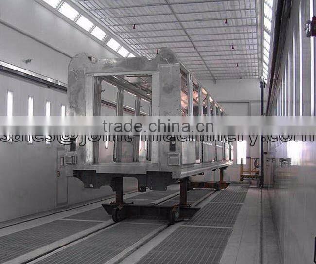 airless shot blasting chamber to clean transformers