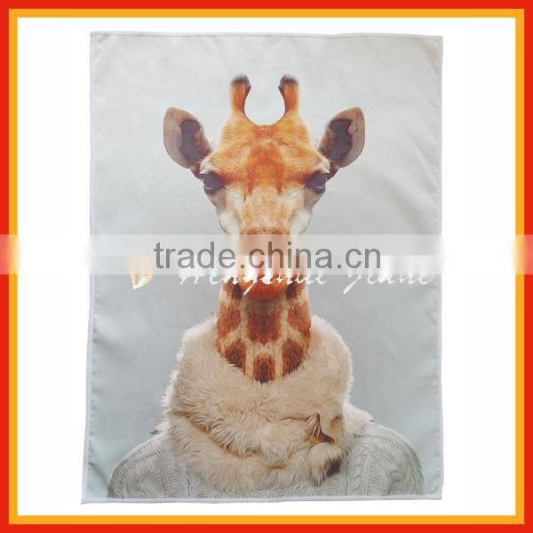 sublimation animal printing microfibre tea towels