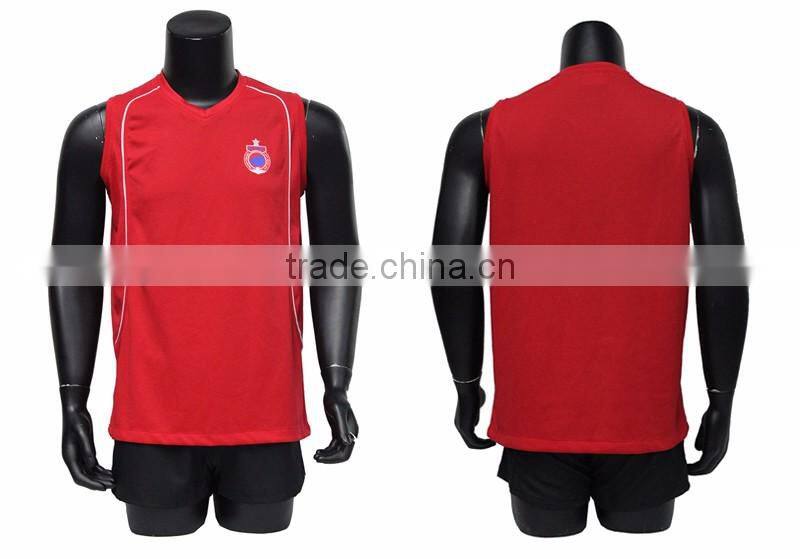 Wholesale red basketball vest with cheap price