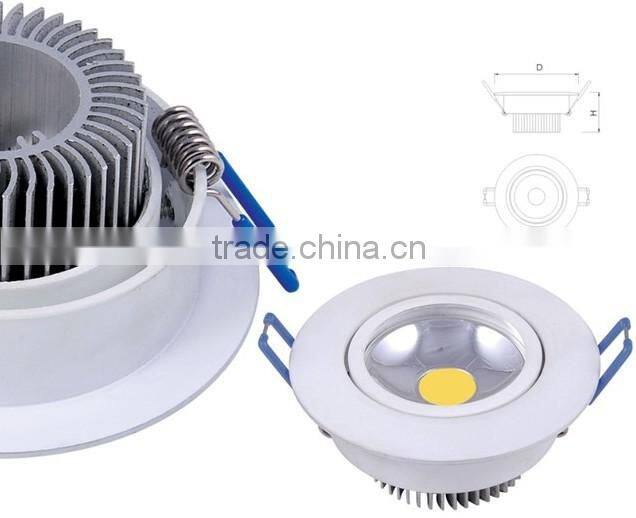 10W round aluminum led ceiling lights sensor motion