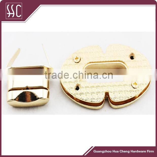 metal twist bag lock, hardware lock for bag
