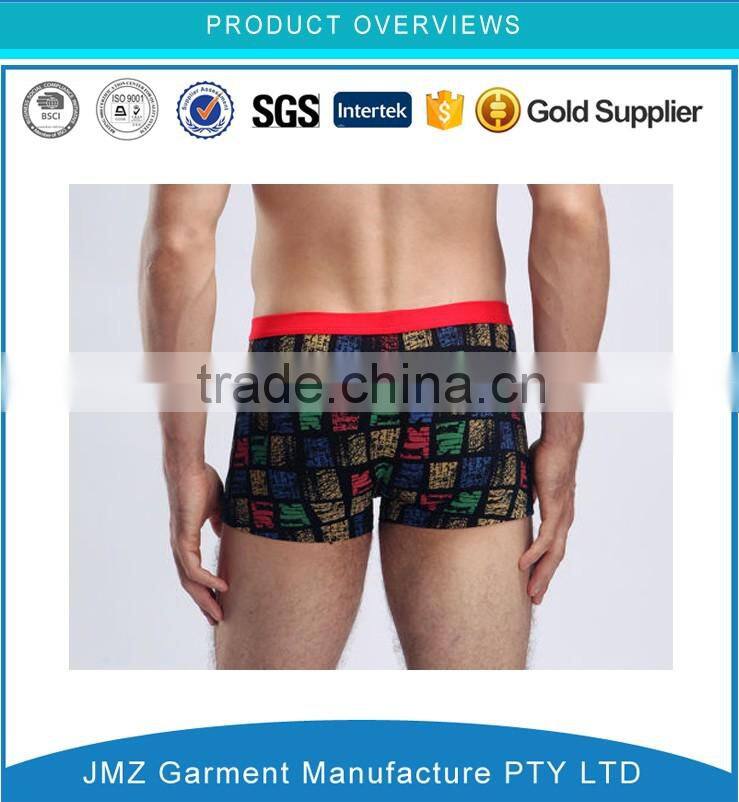 custom high quality boxer shorts sexy mens underwear China appeal factory