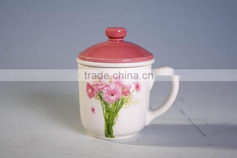 Cearmic Tea Mug with strainer