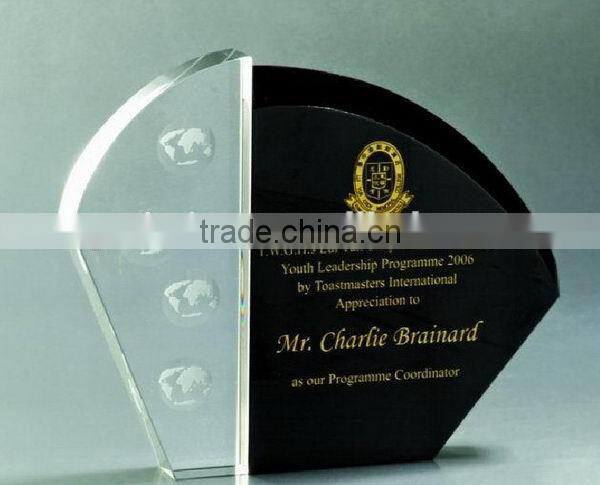 Bottom price Best-Selling crystal glass awards trophies