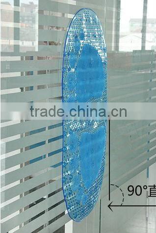Transparent pvc foot shape bathtub mats with suction cup