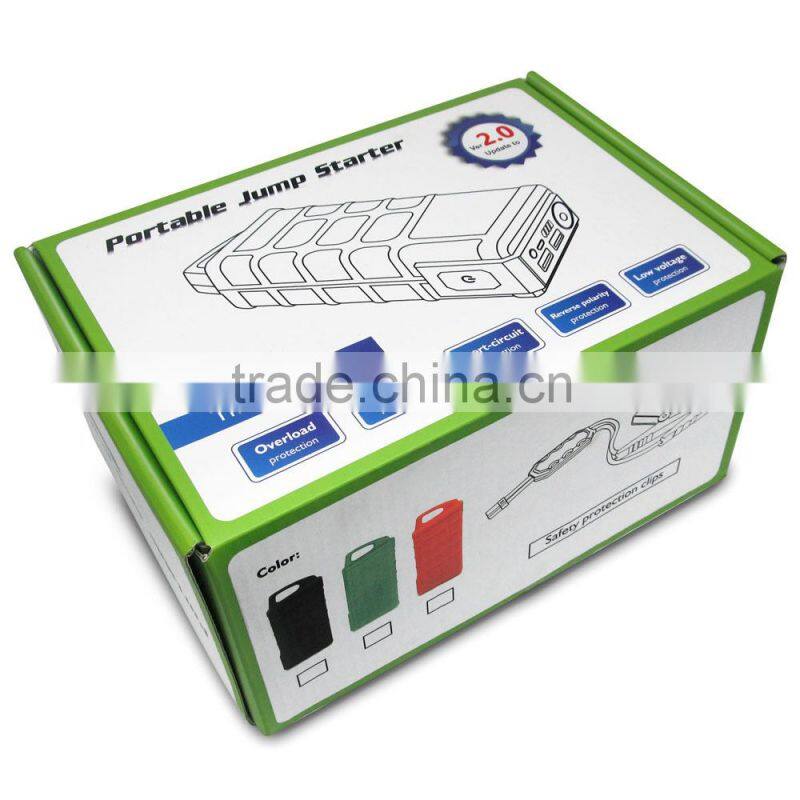Built In 10000mAh 37WH Power Bank Car Portable Jump Starter