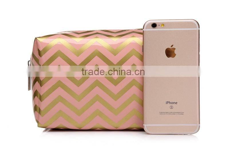 Europe Market Eco-Friendly Cosmetic Bag PVC Surface Material