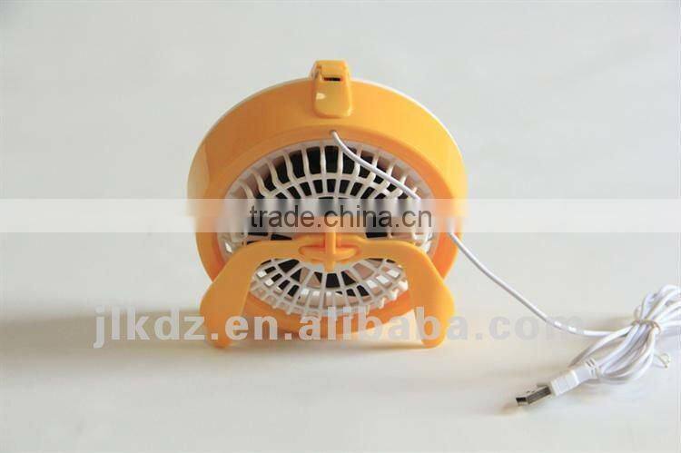 TOP New ABS material creative multi-function desk portable mini usb fan with double switch button