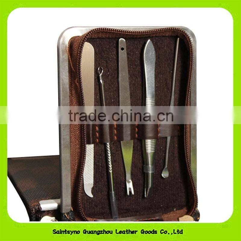 16025 Hot selling makeup tweezers nail art equipment set customized nail shaping tool set