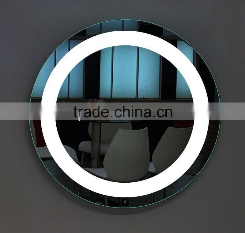 T9 Fluorescent Circle Illuminated Backlit Bathroom Mirror